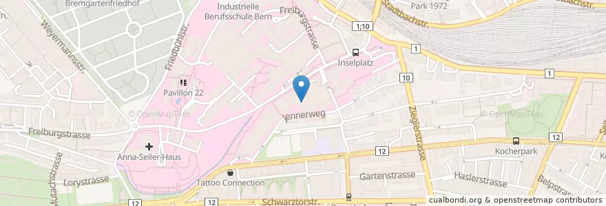 Mapa de ubicacion de Sole en Suiza, Berna, Verwaltungsregion Bern-Mittelland, Verwaltungskreis Bern-Mittelland, Bern.