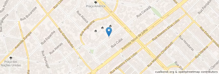 Mapa de ubicacion de Clube Harmonia en Бразилия, Юго-Восточный Регион, Сан-Паулу, Região Geográfica Intermediária De São Paulo, Região Metropolitana De São Paulo, Região Imediata De São Paulo, Сан-Паулу.