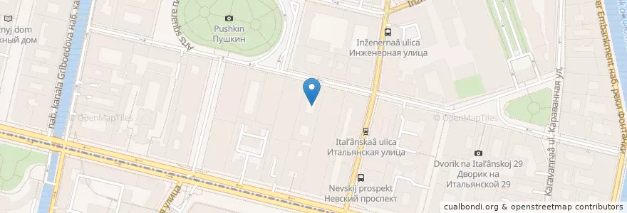 Mapa de ubicacion de Josh en Rusland, Северо-Западный Федеральный Округ, Oblast Leningrad, Sint-Petersburg, Центральный Район, Дворцовый Округ.