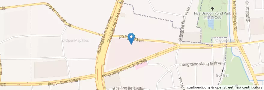 Mapa de ubicacion de 漫咖啡 en 中国, 山东省, 济南市, 市中区.