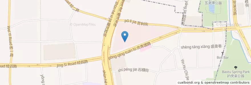 Mapa de ubicacion de 吉野家 en چین, شاندونگ, 济南市, 市中区.