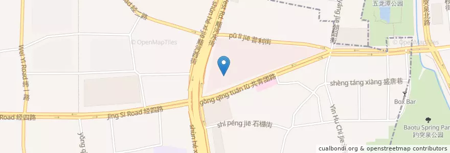 Mapa de ubicacion de 每日焙想 en Китай, Шаньдун, 济南市, 市中区.