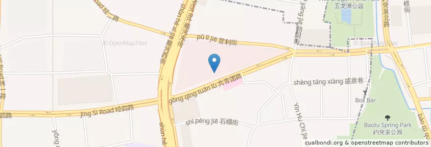 Mapa de ubicacion de 味想家 en الصين, شاندونغ, 济南市, 市中区.