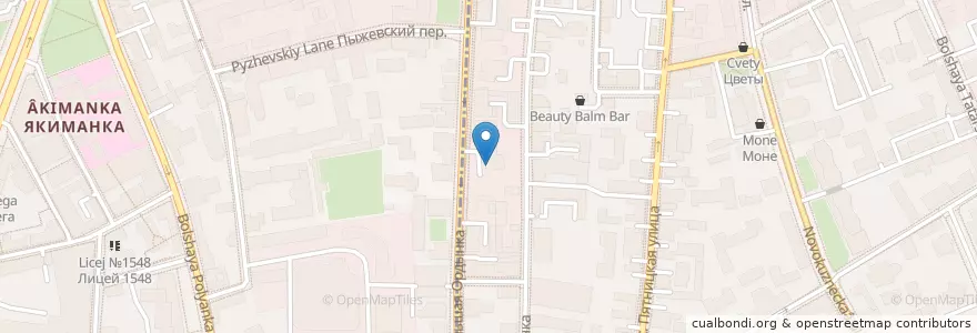 Mapa de ubicacion de Ставропольпромстройбанк en Russia, Distretto Federale Centrale, Москва, Центральный Административный Округ.