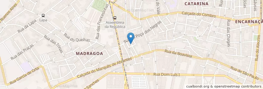 Mapa de ubicacion de nomad goods en ポルトガル, Área Metropolitana De Lisboa, Lisboa, Grande Lisboa, リスボン, Misericórdia.