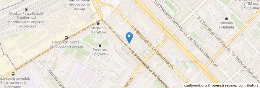 Mapa de ubicacion de Italy en Russia, Distretto Federale Centrale, Москва, Центральный Административный Округ, Тверской Район.