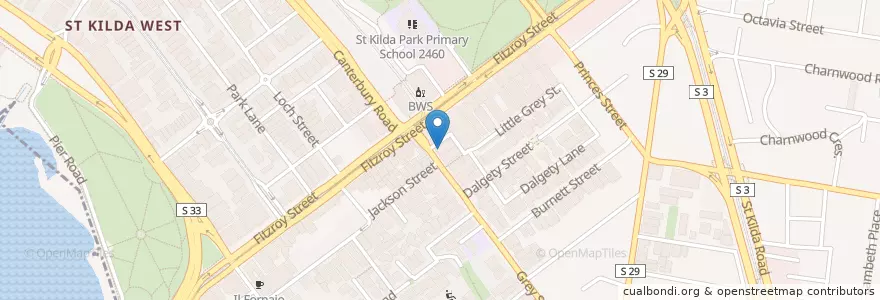 Mapa de ubicacion de Tongue and Groove en Australie, Victoria, City Of Port Phillip.