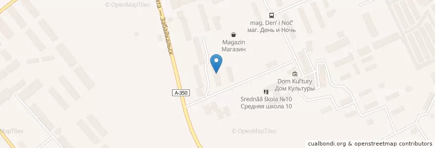 Mapa de ubicacion de Амбулатория Городской поликлиники №3 en Russia, Far Eastern Federal District, Zabaykalsky Krai, Chitinsky District, Chita.