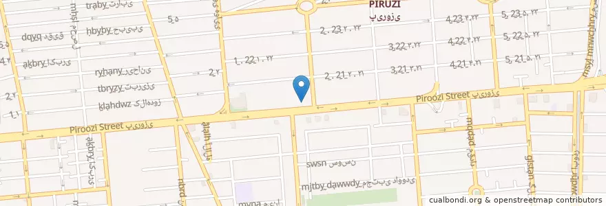 Mapa de ubicacion de موسسه اعتباری کوثر en ایران, استان تهران, شهرستان تهران, تهران, بخش مرکزی شهرستان تهران.