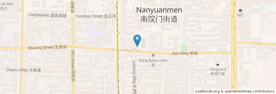 Mapa de ubicacion de 雕刻时光咖啡馆 en الصين, شنشي, 西安市, 碑林区 (Beilin).