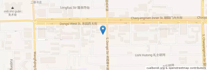 Mapa de ubicacion de 东四清真寺 en Cina, Pechino, Hebei, 东城区.