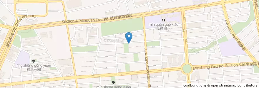 Mapa de ubicacion de Cafe Mode 木馬 en Tayvan, 新北市, Taipei, 松山區.