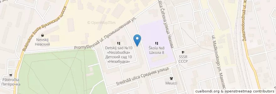 Mapa de ubicacion de Добрый доктор en Rusia, Distrito Federal Central, Óblast De Moscú, Городской Округ Лобня.