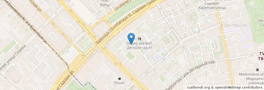 Mapa de ubicacion de Почта Банк en Russia, Distretto Federale Centrale, Москва, Центральный Административный Округ, Тверской Район.