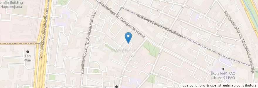 Mapa de ubicacion de Биосфера en Rússia, Distrito Federal Central, Москва, Центральный Административный Округ, Район Арбат, Пресненский Район.