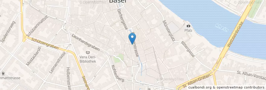 Mapa de ubicacion de Ca'puccino en Switzerland, Basel-Stadt, Basel.