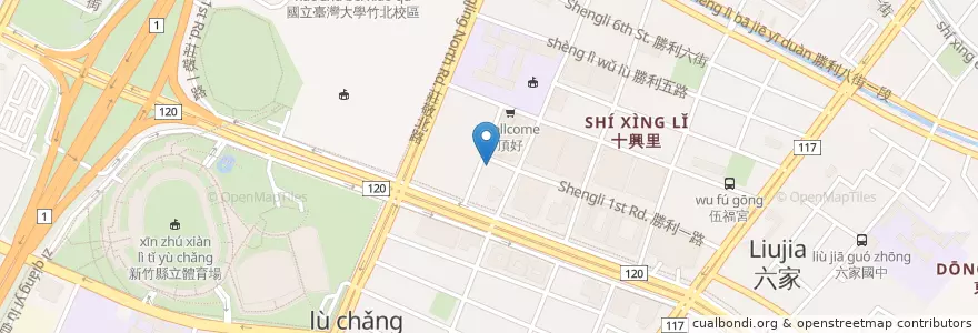 Mapa de ubicacion de Jack Brothers en تایوان, 臺灣省, 新竹縣, 竹北市.
