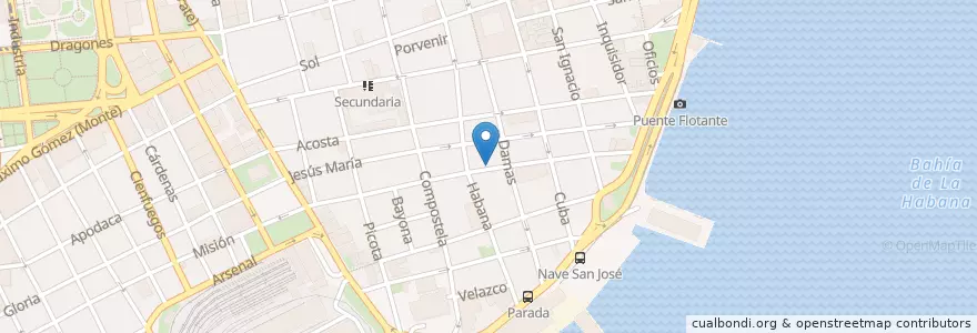 Mapa de ubicacion de Dojo de Reiki Tibetano en 古巴, La Habana.