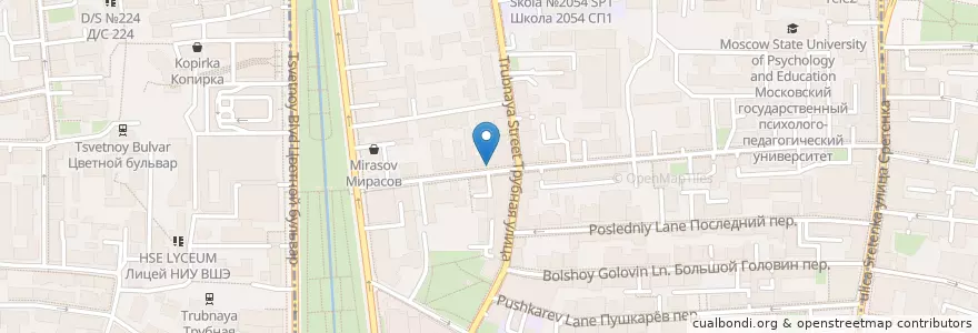 Mapa de ubicacion de J'pan en Russia, Distretto Federale Centrale, Москва, Центральный Административный Округ, Мещанский Район.