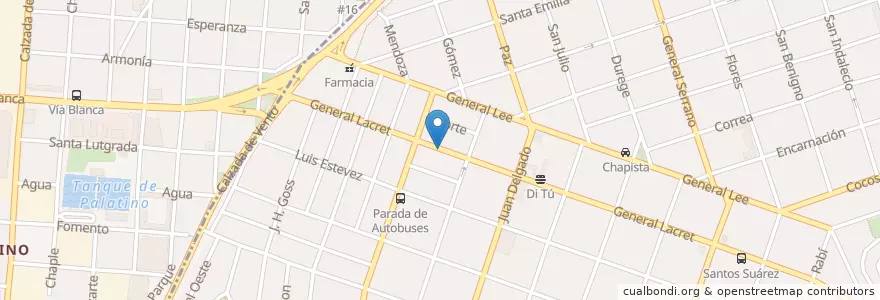Mapa de ubicacion de Lacret 559 en Cuba, La Habana, Cerro.