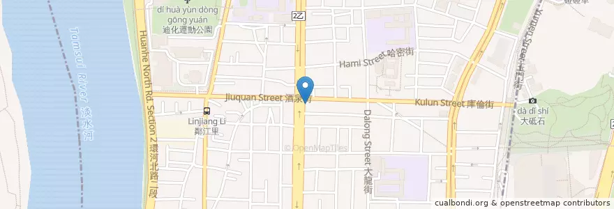 Mapa de ubicacion de 臺灣新光商業銀行 en Taiwan, 新北市, Taipei, 大同區.