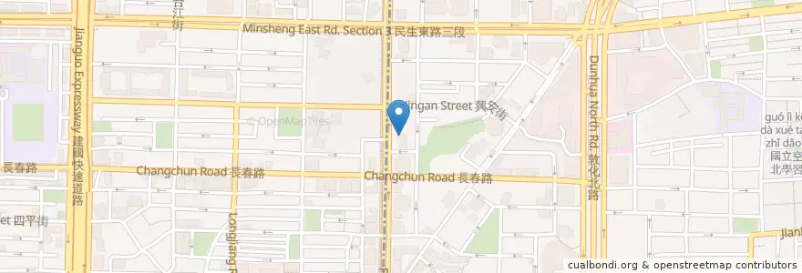 Mapa de ubicacion de 國泰世華商業銀行 en Тайвань, Новый Тайбэй, Тайбэй, 松山區.