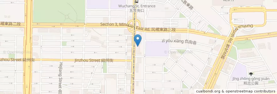 Mapa de ubicacion de First Commercial Bank en Taiwan, New Taipei, Taipei, Songshan District.