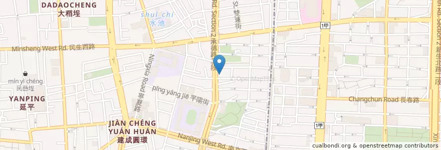 Mapa de ubicacion de Shanghai Commercial and Savings Bank en Taiwan, New Taipei, Taipei, Datong District.