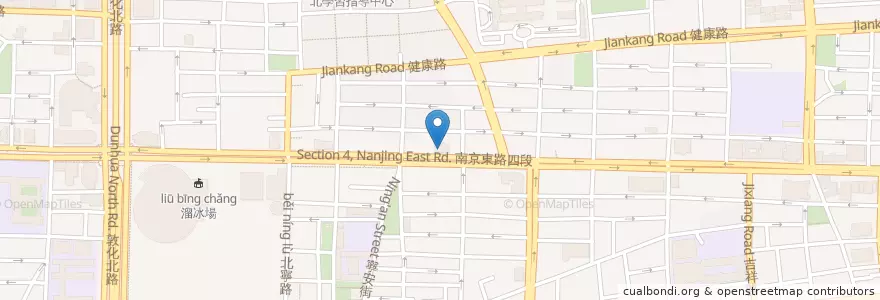 Mapa de ubicacion de 渣打國際商業銀行 en 臺灣, 新北市, 臺北市, 松山區.