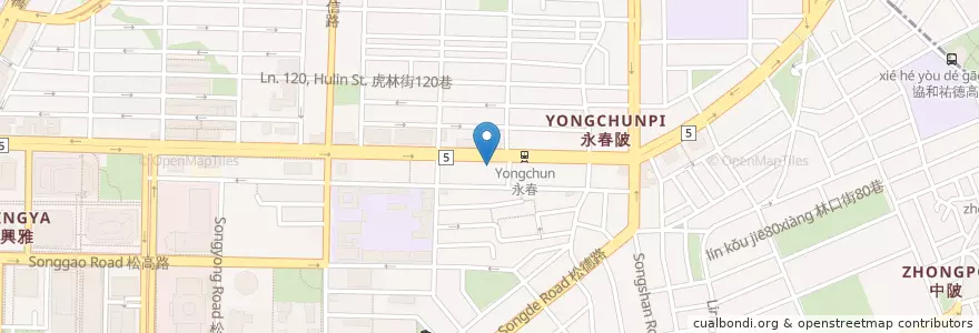 Mapa de ubicacion de Taishin International Bank en Taiwan, New Taipei, Taipei, Xinyi District.