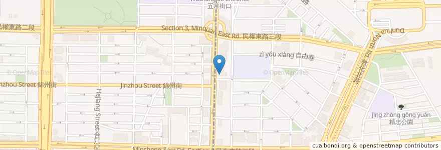 Mapa de ubicacion de 中國信託商業銀行 en Tayvan, 新北市, Taipei, 松山區.