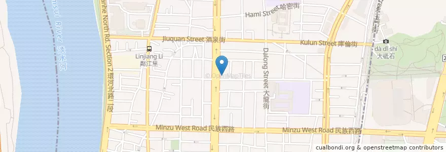 Mapa de ubicacion de 華泰商業銀行 en 台湾, 新北市, 台北市, 大同区.