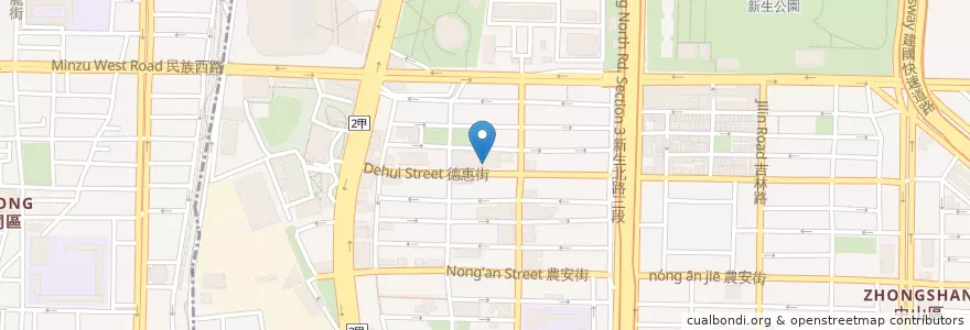 Mapa de ubicacion de 花旗(台灣)商業銀行 en 臺灣, 新北市, 臺北市.