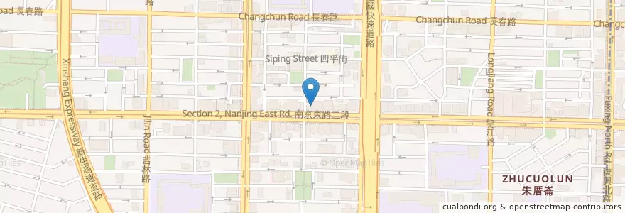 Mapa de ubicacion de 聯邦商業銀行 en Taiwan, New Taipei, Taipei, Zhongshan District.