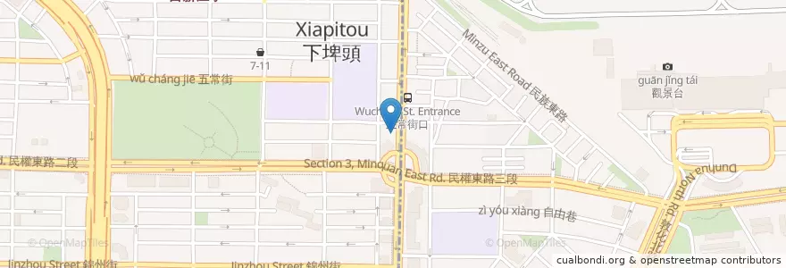 Mapa de ubicacion de 板信商業銀行 en Тайвань, Новый Тайбэй, Тайбэй, 松山區.