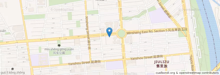 Mapa de ubicacion de 華泰商業銀行 en 臺灣, 新北市, 臺北市, 松山區.