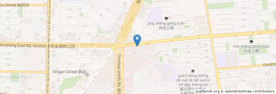 Mapa de ubicacion de 元大商業銀行 en 타이완, 신베이 시, 타이베이시, 쑹산 구.
