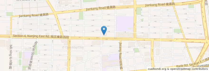 Mapa de ubicacion de 凱基商業銀行 en Taiwan, Nuova Taipei, Taipei, Distretto Di Songshan.