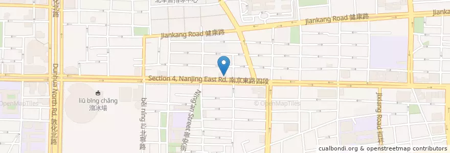 Mapa de ubicacion de 上海商業儲蓄銀行 en Taiwan, Nuova Taipei, Taipei, Distretto Di Songshan.