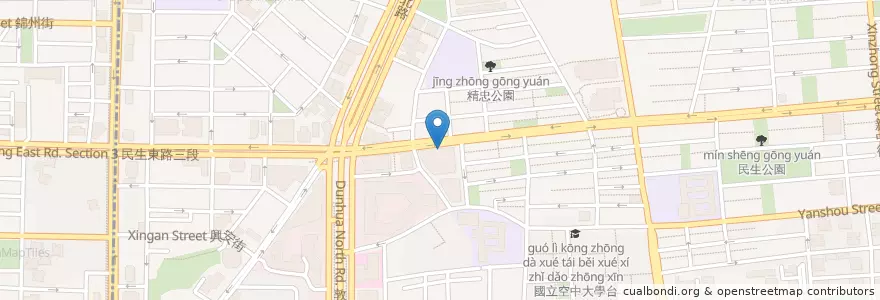Mapa de ubicacion de 彰化商業銀行 en 臺灣, 新北市, 臺北市, 松山區.