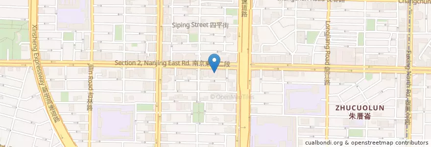Mapa de ubicacion de 瑞興商業銀行 en 타이완, 신베이 시, 타이베이시, 중산 구.