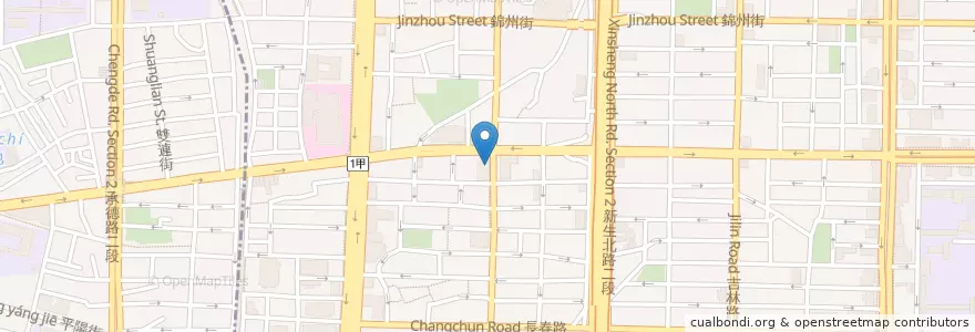 Mapa de ubicacion de 滙豐(台灣)商業銀行 en 臺灣, 新北市, 臺北市, 中山區.