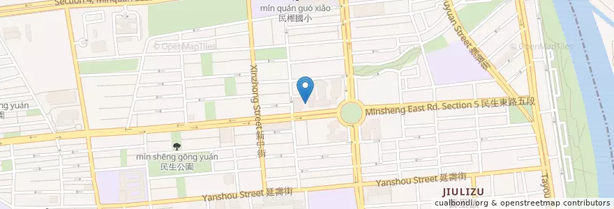 Mapa de ubicacion de 華南商業銀行 en Taiwan, New Taipei, Taipei, Songshan District.
