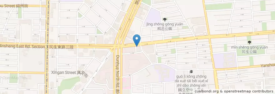 Mapa de ubicacion de 兆豐國際商業銀行 en تایوان, 新北市, تایپه, 松山區.