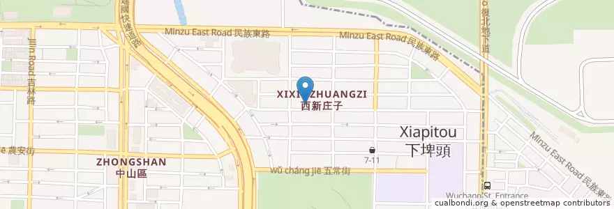 Mapa de ubicacion de 陽信商業銀行 en 臺灣, 新北市, 臺北市, 中山區.