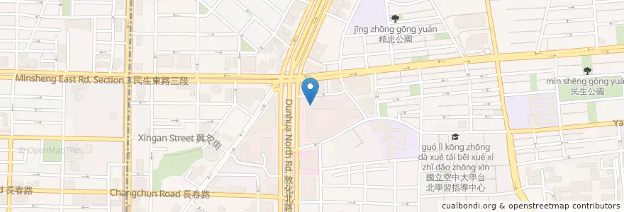 Mapa de ubicacion de 台北富邦商業銀行 en 台湾, 新北市, 台北市, 松山区.