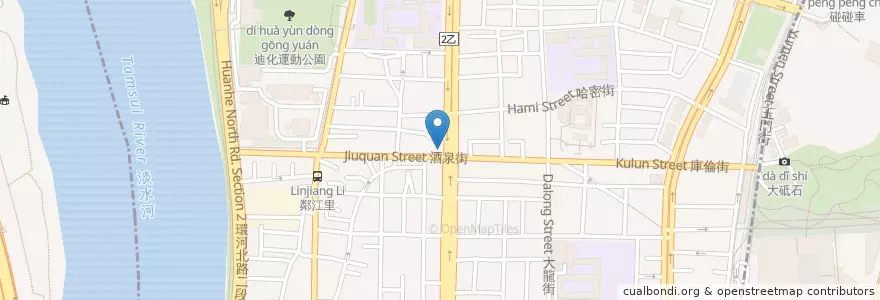 Mapa de ubicacion de 華南商業銀行 en تایوان, 新北市, تایپه, 大同區.