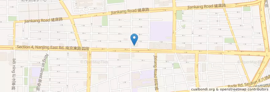 Mapa de ubicacion de 凱基商業銀行 en 台湾, 新北市, 台北市, 松山区.