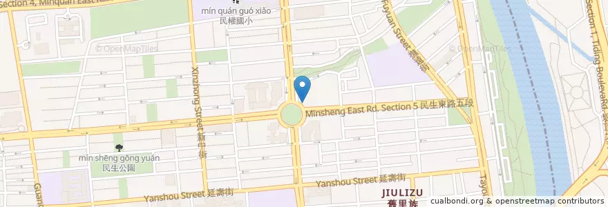 Mapa de ubicacion de 國泰世華商業銀行 en Tayvan, 新北市, Taipei, 松山區.