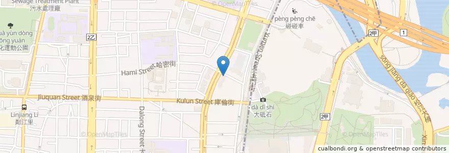 Mapa de ubicacion de 合作金庫商業銀行 en 台湾, 新北市, 台北市.